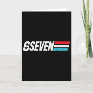 Vintage 67 Meme Retro 6 Sieben Karte
