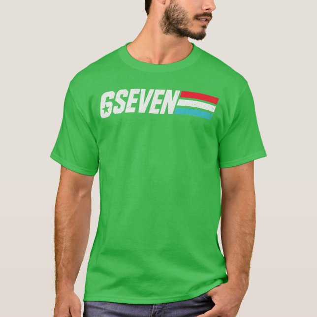 Vintage 67 Meme Retro 6 Sieben T-Shirt (Vorderseite)