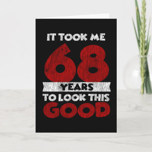 Vintage 68 Jahre alt Lustiges 68. Geburtstagsgesch Karte