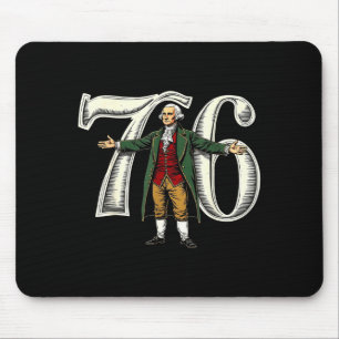Vintage 6-7 7-6 George Washington 67 Sechs Sieben Mousepad