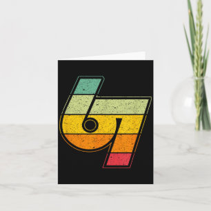 Vintage 6 7 Meme Six Seven Logo Namaste Lustig Hal Karte