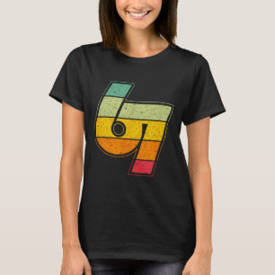 Vintage 6 7 Meme Six Seven Logo Namaste Lustig Hal T-Shirt