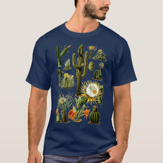 Vintage 70er Jahre Boho Botanik Botanischer Kaktus T-Shirt