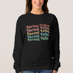 Vintage 70er USA Hippie-Stadt - Retro Spring Valle Sweatshirt