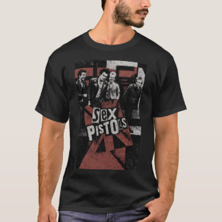Vintage 70s UK Punk Rock Band Poster Art T-Shirt