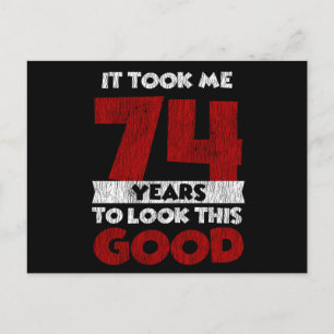 Vintage 74 Jahre alte lustige Geschenke zum 74. Ge Postkarte