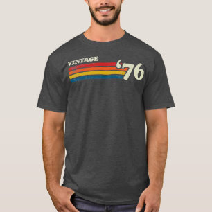 VINTAGE 76 RETRO STREIFEN T-Shirt