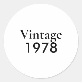 Vintage 78 Kapitel 47 Runder Aufkleber