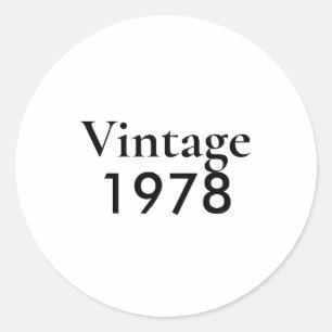 Vintage 78 Kapitel 47 Runder Aufkleber