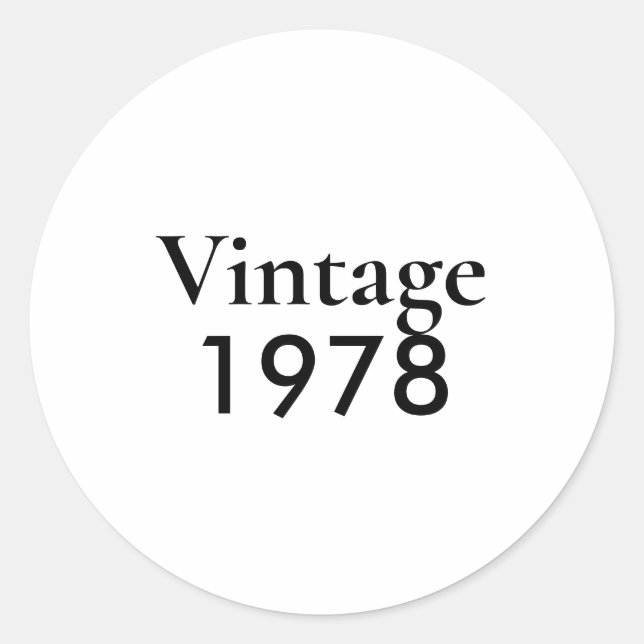 Vintage 78 Kapitel 47 Runder Aufkleber (Vorderseite)