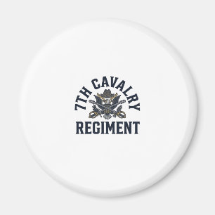 Vintage 7. Kavallerieregiment Brustdruck Design_1 Magnet
