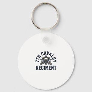Vintage 7. Kavallerieregiment Brustdruck Design_1 Schlüsselanhänger
