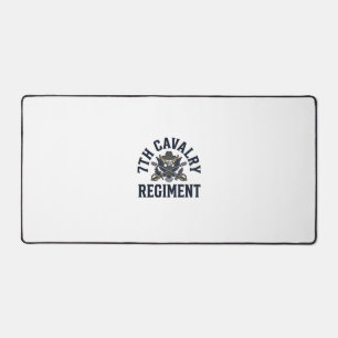 Vintage 7. Kavallerieregiment Brustdruck Design_1 Schreibtischunterlage