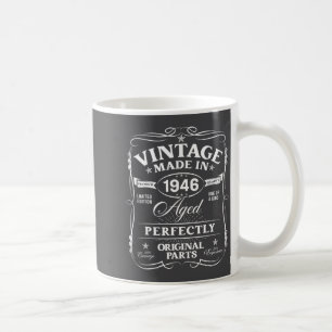 Vintage 80. Geburtstagsdekorationen Männer Lustig  Kaffeetasse