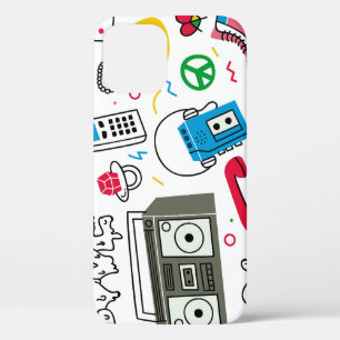 Vintage 80er 90er Doodle-Sammlung. Case-Mate iPhone Hülle