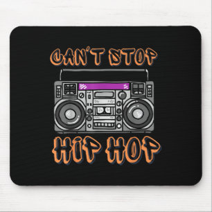 Vintage 80er Can't Stop Hip Hop Boombox  Mousepad