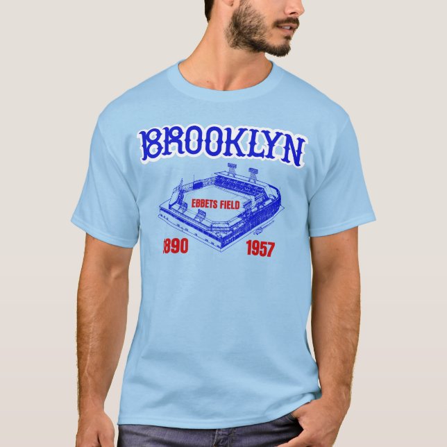 Vintage 80er Ebbets Field Brooklyn T-Shirt (Vorderseite)