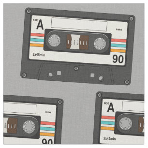 Vintage 80er-Kassetten Stoff