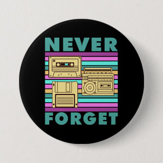 Vintage 80er Kassettenband Retro Gen X Nostalgie Button