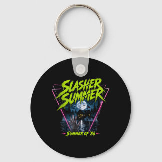 Vintage 80er Sommer Halloween Lustiger Slasher Som Schlüsselanhänger