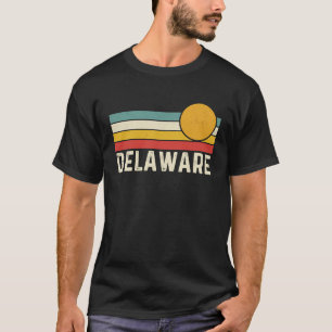 Vintage 80er Sonnenuntergang Sommer Retro-Stil Del T-Shirt