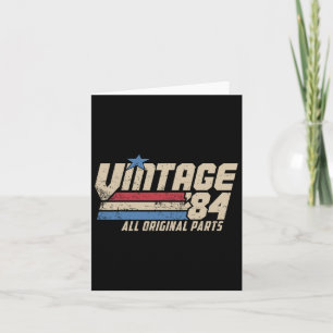 Vintage 84 Retro 41. Geburtstagshaus für Männer 19 Karte