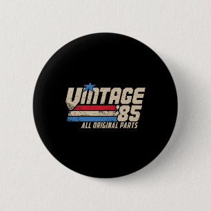 Vintage 85 Retro 40. Geburtstag Top Für Männer 198 Button