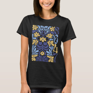 Vintage 8647 Subtile Anti-Präsident 86 47 Florale T-Shirt