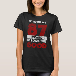 Vintage 87 Jahre alte lustige 87. Geburtstagsgesch T-Shirt