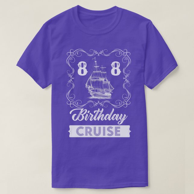 Vintage 88. Geburtstagsfahrt T-Shirt (Design vorne)