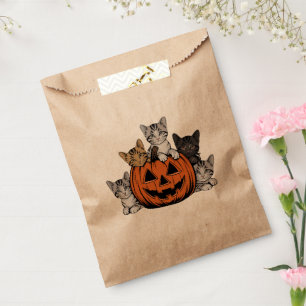 Vintage 90er Katzen Halloween Retro Gruselige Jahr Geschenktütchen