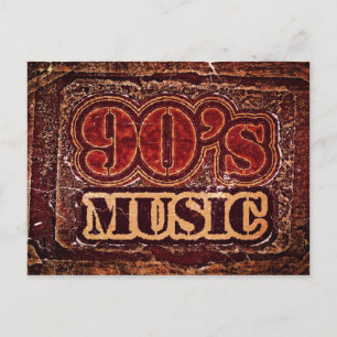 Vintage 90er-Musik - Postkarten