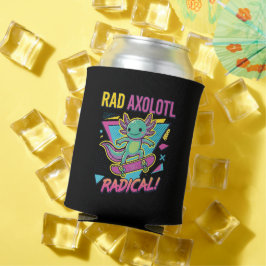 Vintage 90er Stil Axolotl Skateboard Rad Neon Dosenkühler