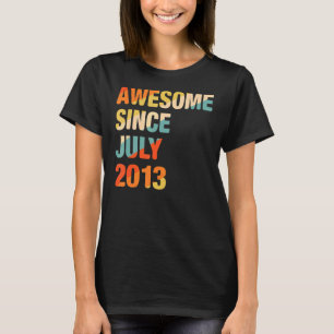 Vintage 9. Geburtstag Großartig seit Juli 2013 9 J T-Shirt
