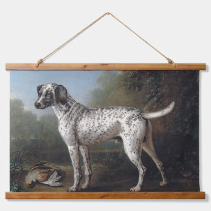 Vintage A Grey Spotted Hound John Wootton Wandteppich Mit Holzrahmen