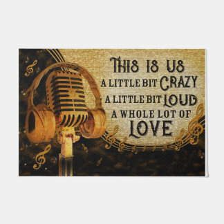 Vintage A Whole Lot Of Love, Music Lovers Fußmatte