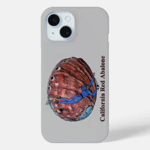 Vintage-Abaloneschale mit einem Freediving-Taucher Case-Mate iPhone Hülle