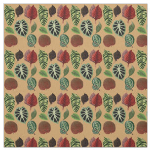 Vintage Abbildung des kolossalen Leaf Botanischer  Stoff