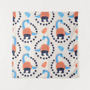 Vintage Abbildung eines nahtlosen Musters mit eine Wandteppich