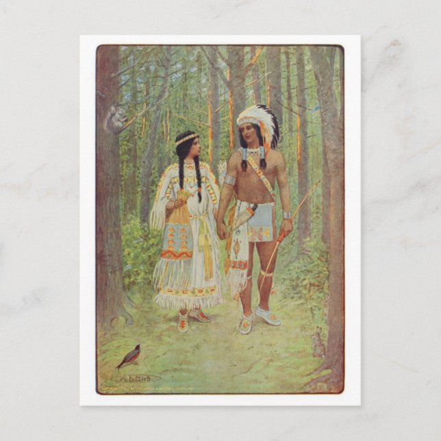 Vintage Abbildung Postcard Postkarte (Vorderseite)