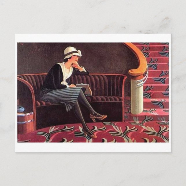 Vintage Abbildung Postcard Postkarte (Vorderseite)