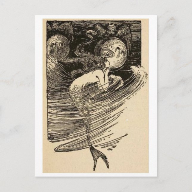 Vintage Abbildung Postcard Postkarte (Vorderseite)