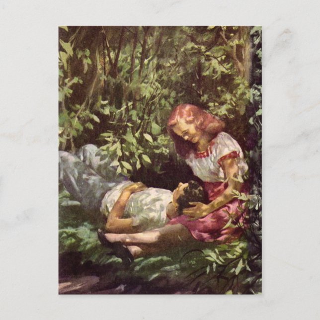 Vintage Abbildung Postcard Postkarte (Vorderseite)