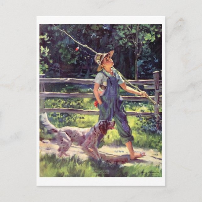 Vintage Abbildung Postcard Postkarte (Vorderseite)