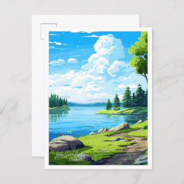 Vintage Abbildung Postkarte