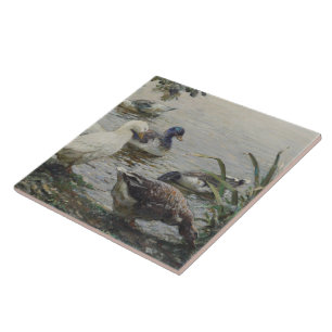 Vintage Abbott Fuller Graves Der Entenweiher Fliese