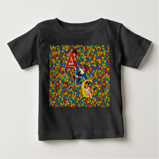 Vintage ABC Children’s Alphabet Illustration  Baby T-shirt
