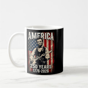 Vintage Abe Lincoln 16. Präsident spielt Gitarre Kaffeetasse