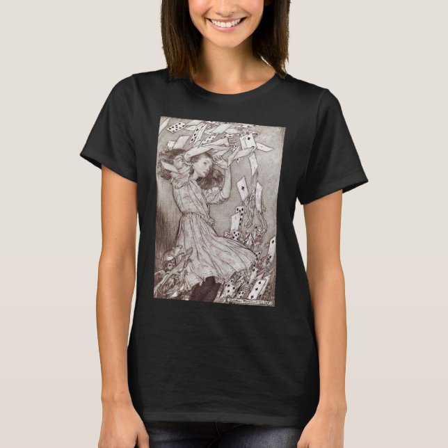 Vintage Abenteuer Alice im Wunderland (1907) T-Shirt (Vorderseite)