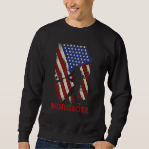 Vintage abgenutzt Minnesota Baseball Amerikanisch Sweatshirt